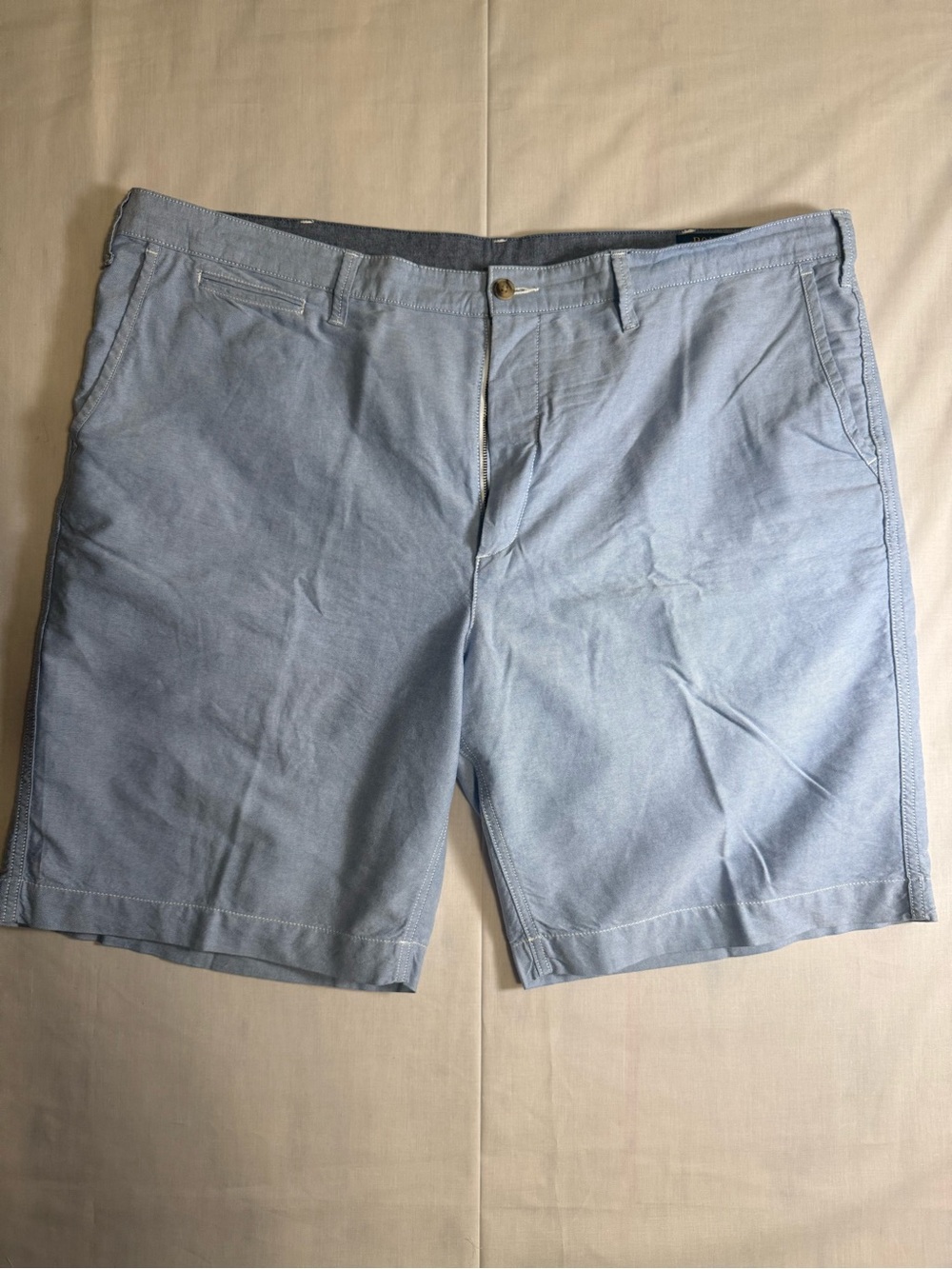 Polo Ralph Lauren Classic Fit Shorts Mens 44B 44 Big & Tall Chambray Blue Chino